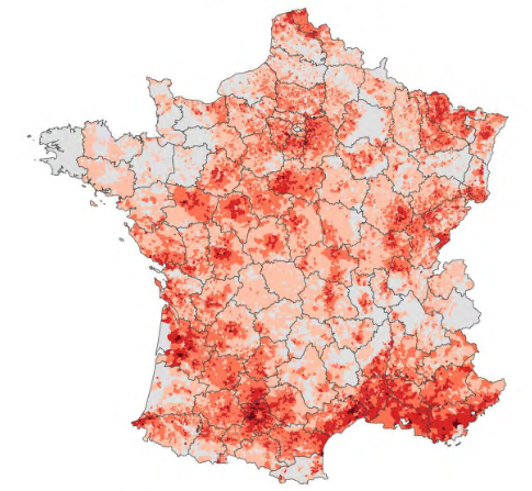 FIMUREX - étude de sol - carte des zones de sismicité en France